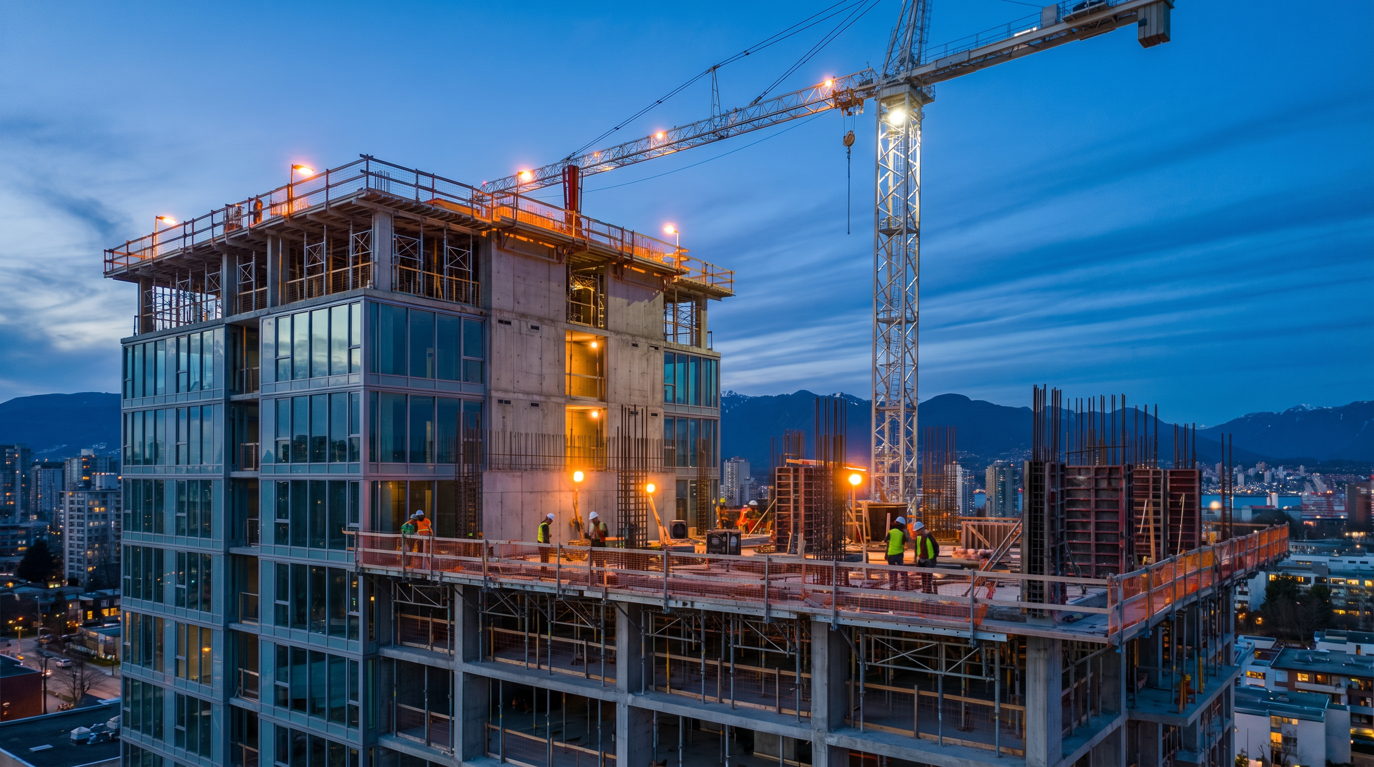 Modern construction site